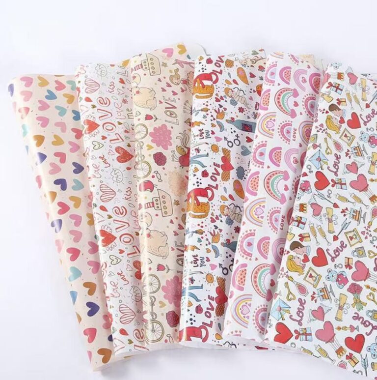 Heart-patterned gift wrapping paper Heart Pattern Gift Wrapping Paper