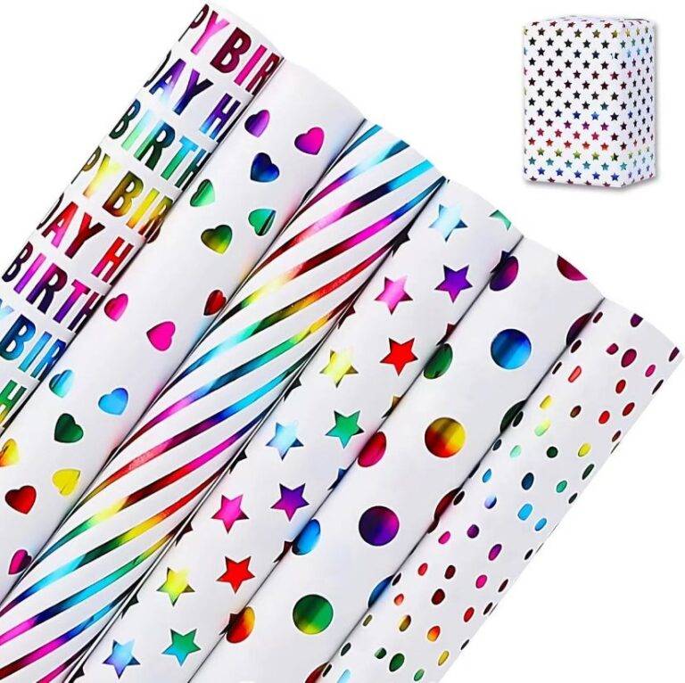 Colored foil-stamped gift paper Colorful Hot-Stamped Gift Paper