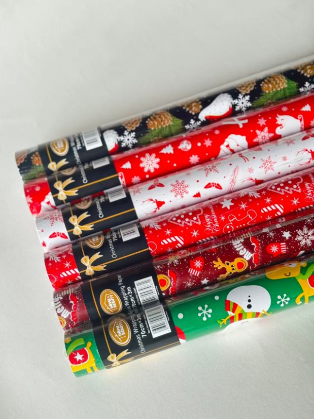 Christmas gift wrapping paper Assorted Christmas Print Gift Wrapping Paper