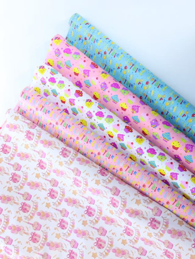 Birthday gift wrapping paper Assorted Birthday Print Gift Wrapping Paper