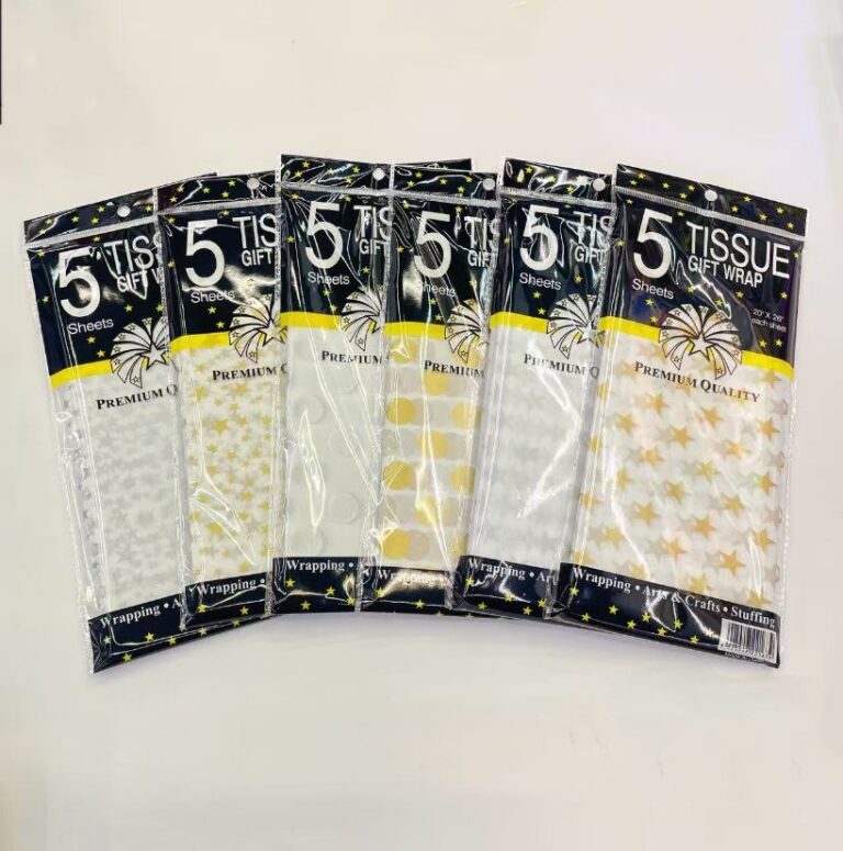 Tissue paper Gold & Silver Metallic Print Tissue Paper