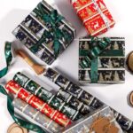 Christmas gift wrapping paper Gold & Silver Metallic Christmas Gift Wrapping Paper